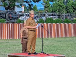Sekdaprov Lampung Pimpin Apel Perdana Tahun 2023 di Lingkungan Pemerintah Provinsi Lampung