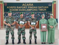 Dandim Lepas Personil Kodim 0429/Lamtim Pindah Satuan