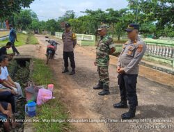 Koramil 02/Way Bungur Bersama Polsek Laksanakan Jum’at Curhat 
