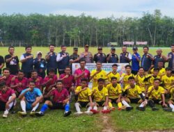 Bung Erwinsyah Buka Turnamen Sepak Bola Liga Camat II di Sungkai Utara