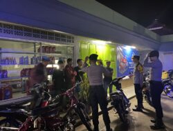 Tingkatkan Keamanan, Polres Way Kanan Lakukan Patroli KRYD Malam Hari
