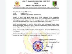 KONI Lamtim Tarik Dukungan Untuk Amalsyah Tarmizi