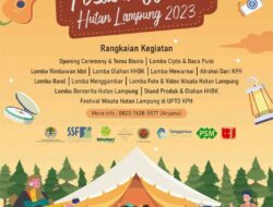 Festival Wisata Hutan 2023, Perbanyak Agenda Pariwisata Lampung