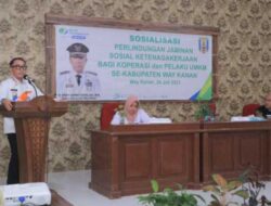 Adipati Buka Sosialisasi Perlindungan Jaminan Sosial Ketenagakerjaan Bagi Koperasi Se-Way Kanan
