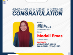 Aidila Fitri Yana, Mahasiswi Unila Peraih Medali Emas di IOS 2023