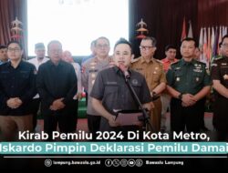 Ketua Bawaslu Lampung Hadiri Kirab Pemilu 2024 di Kota Metro 