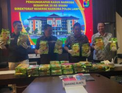 Dua Warga Aceh Hendak Seludupkan 30 Kg Sabu ke Jakarta