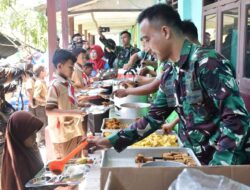 Korem 043/Gatam Launching Program ”Dapur Masuk Sekolah” di SDN 1 Way Gubak Bandar Lampung
