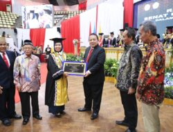 Puncak Dies Natalis Unila Ke 58, Gubernur Lampung Terima Penghargaan Wira Utama Bhakti