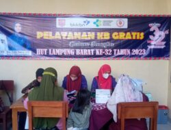 Dinas P2KBP3A Lakukan Pelayanan KB Gratis Dalam Rangka HUT Kabupaten Lambar ke-32