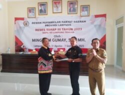 Mingrum Gumay Tinjau Aspirasi dan Reses Kembali di SMA Negeri 1 Seputih Banyak