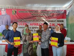 Aprilliati Sosialisasikan Perda Bantuan Hukum Nomor 3 Tahun 2015