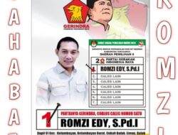 Gerindra Pecahkan sejarah Raih Dua Kursi di Dapil 6 Tanggamus, Romzi Edy Suara Tertinggi