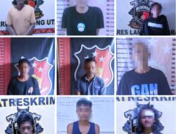 Polres Lampung Utara Ungkap 10 Tindak Pidana 3C Dengan Mengamankan 9 Pelaku