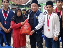 KNPI Lampung dan GMNI Sumbangkan Sembako di Bandar Lampung Selama Ramadan