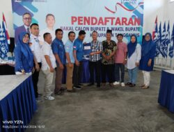 Nuzul Irsan Resmi Daftar dan Mengambil Formulir Penjaringan Balon Bupati dan Wabup Tanggamus