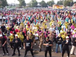 Gubernur Lampung Arinal Djunaidi Senam Lampung Berjaya bersama Masyarakat Lampura