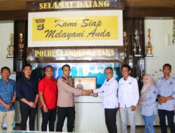 Kapolres Lampura Apresiasi Program Kerja PWI Lampung Utara