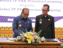 Sertijab dari Plh. Gubernur Lampung Fahrizal Darminto kepada Pj. Gubernur Lampung Samsudin,