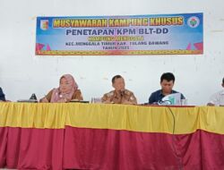 Kampung Menggala adakan rapat khusus pernerima bantuan BLT-DD