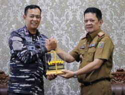 Pj. Sekdaprov M. Firsada Terima Kunjungan Kehormatan Komandan Gugus Tempur Laut