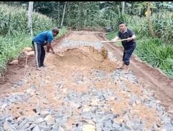 Pembangunan Jalan Onderlahlgh Dusun 5 Program TMMD Ke-124 Mulai Finishing 