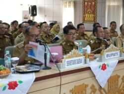 Bupati Dan Wakil Bupati Lampung Utara Ikuti Rapat Kordinasi Program KPK RI