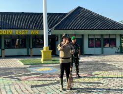 Sigap, Dandim 0427/Way Kanan yang Baru Menjabat Menggelar Kegiatan Jum’at Bersih