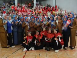 Semarak HUT ke-80 RI, Pemkab Lampung Utara Gelar Lomba Senam Kreasi Antarinstansi
