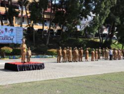 Pj Gubernur Papua Agus Fatoni Pimpin Apel Gabungan di Lingkungan Pemkot Jayapura