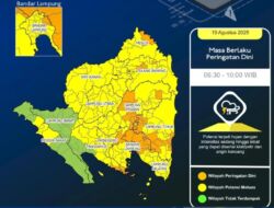 BMKG Himbau Waspada Hujan Lebat