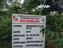 Di Duga Asal Jadi Pembangunan Drainase Di Desa Muara Dua Bermasalah