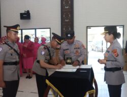 Kapolres Lampung Timur Pimpin Sertijab Wakapolres, Pejabat Utama dan Kapolsek Jajaran
