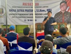 Angga : Serap Aspirasi Sekaligus Berikan Mesin Sedot Air untuk Warga Pringsewu