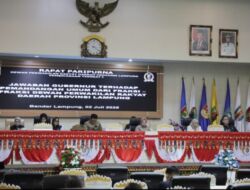 Paripurna : Pemprov Lampung Sampaikan Jawaban atas Pandangan Umum DPRD