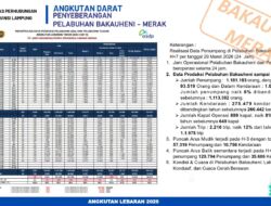 Lampung Sukses Kelola Mudik Lebaran 2026: Penumpang Naik 5,1 Persen, Lalu Lintas Tetap Lancar