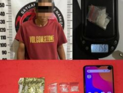 SatresNarkoba Way Kanan Ringkus 1 Pengedar dan 2 Penyalahgunaan Narkotika Jenis Sabu 