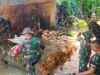 Percepatan Pemulihan Infrastruktur Pasca Banjir Di Ramsai, TNI Gotong Royong Bersama Warga