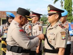 Polres Way Kanan Gelar Sertijab Kabag SDM dan Kapolsek Umpu Semenguk 