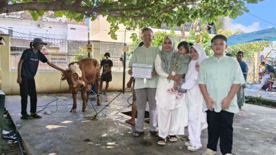 DKM Al Iman Gedong Meneng Gelar Penyembelihan Hewan Qurban 1447 Hijriah