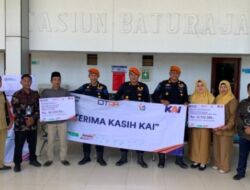 Hampir 50 Juta Dana CSR Di Glontorkan PT. KAI Drive IV Tanjung Karang Untuk Pembangunan Masjid Di Tanjung Raja Giham 