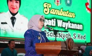 Bupati Ayu Hadiri Rakerda 2026 TP PKK Way Kanan 