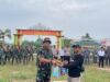 Kodim 0427/ Way Kanan Menggelar Karya Bhakti Di Kampung Serupa Indah Pakuan Ratu 