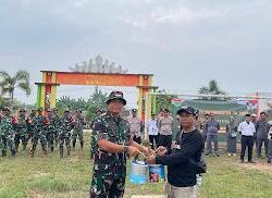 Kodim 0427/ Way Kanan Menggelar Karya Bhakti Di Kampung Serupa Indah Pakuan Ratu 