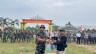 Kodim 0427/ Way Kanan Menggelar Karya Bhakti Di Kampung Serupa Indah Pakuan Ratu 