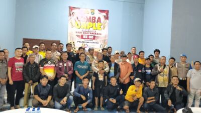 HUT Bhayangkara ke-80 DPD For-WIN Way Kanan Ikut Serta Lomba Gaple 